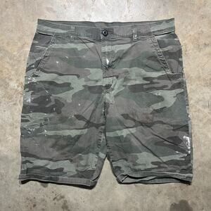 Vintage Y2k Dickies Camo Workwear Shorts 34x10